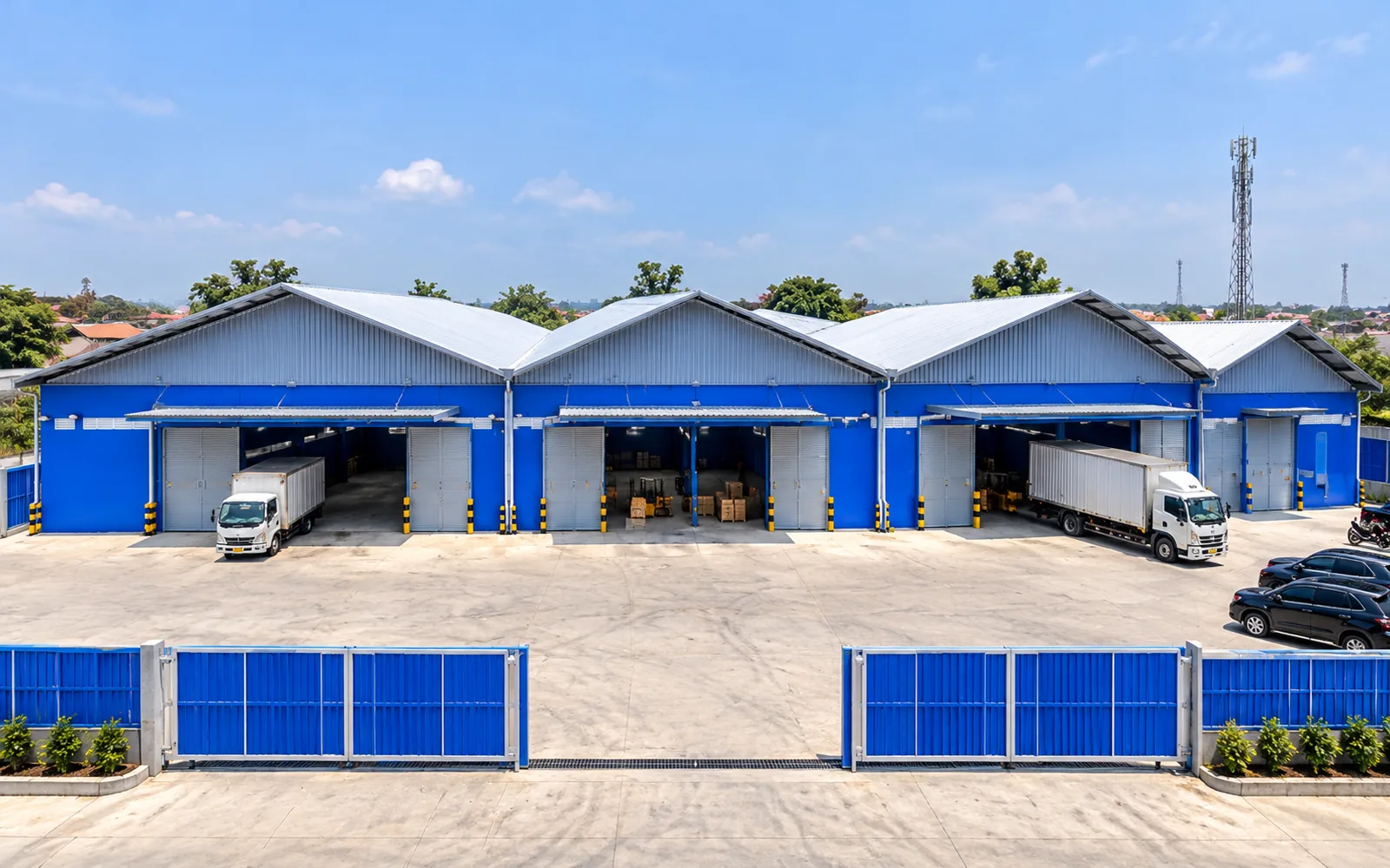 Visualisasi eksterior Gudang Cikarang